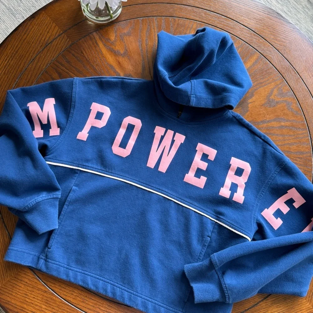 Old Navy Dynamic Fleece Cropped Graphic Hoodie for Girls
